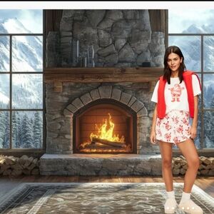 Old Navy Ladie's Match The Fam Flannel Boxer Pajama Shorts